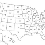 Printable Usa Map | Black & White Usa Wall Art With States | Cute Pertaining To Black And White Us Map Printable