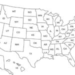 Printable Usa Map | Black & White Usa Wall Art With States | Cute Within Printable US Map Black And White