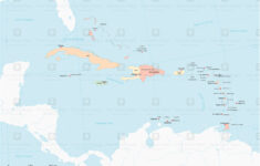 Printable Vector Map Of Caribbean Islands With Countries within Free Printable Map Of The Caribbean