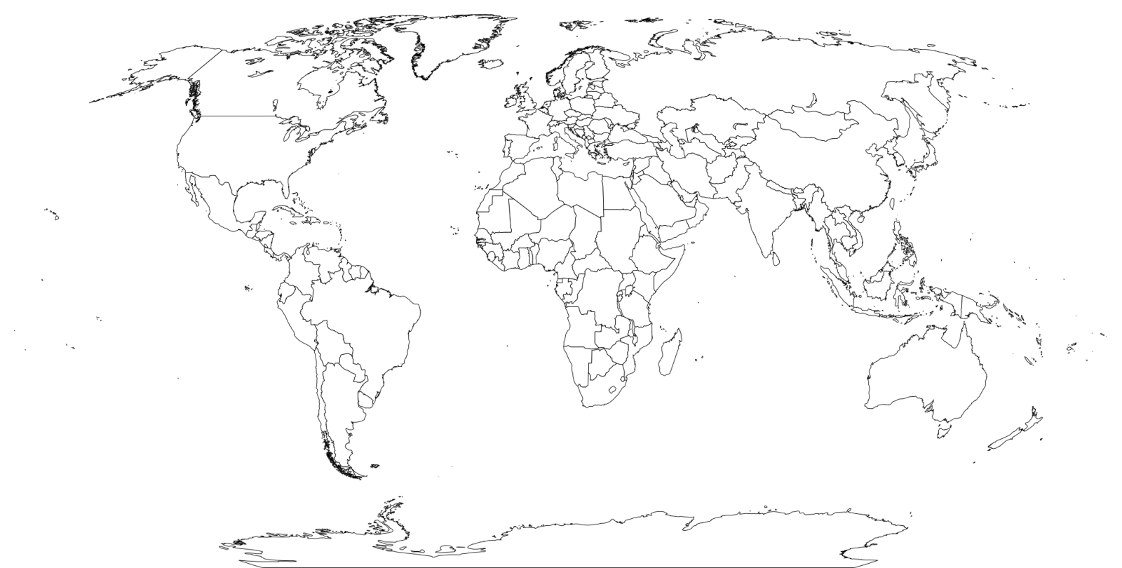 Printable World Maps - World Maps - Map Pictures intended for Large Printable World Map Multiple Pages