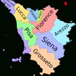 Provinces Of Tuscany For Map Of Tuscany Italy With Towns