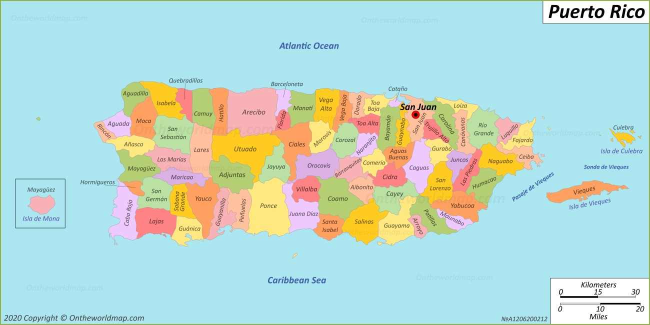 Puerto Rico Map | Detailed Maps Of Puerto Rico within Free Printable Map of Puerto Rico
