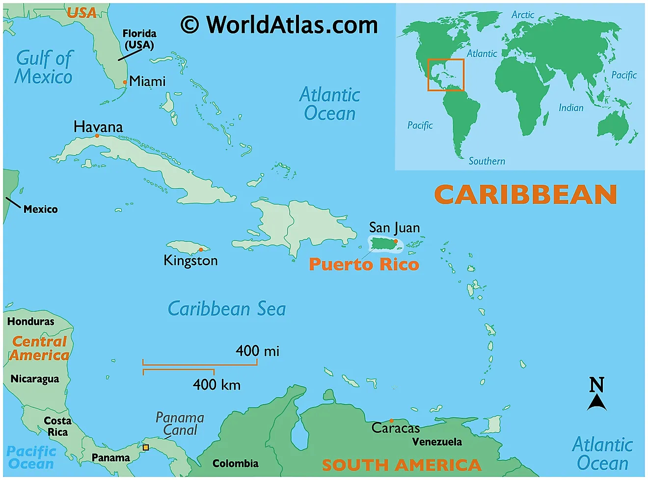 Puerto Rico Maps &amp;amp; Facts - World Atlas inside Puerto Rico Maps and Facts World Atlas