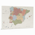 Push Pin Spain & Portugal Map – Colorful | Tripmap Inside Travel Map Of Spain And Portugal
