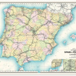 Railway Map Of Spain & Portugal (Updated) :: Behance Within Map Of Spain And Portugal Trains