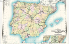 Railway Map Of Spain &amp; Portugal (Updated) :: Behance within Map Of Spain And Portugal Trains