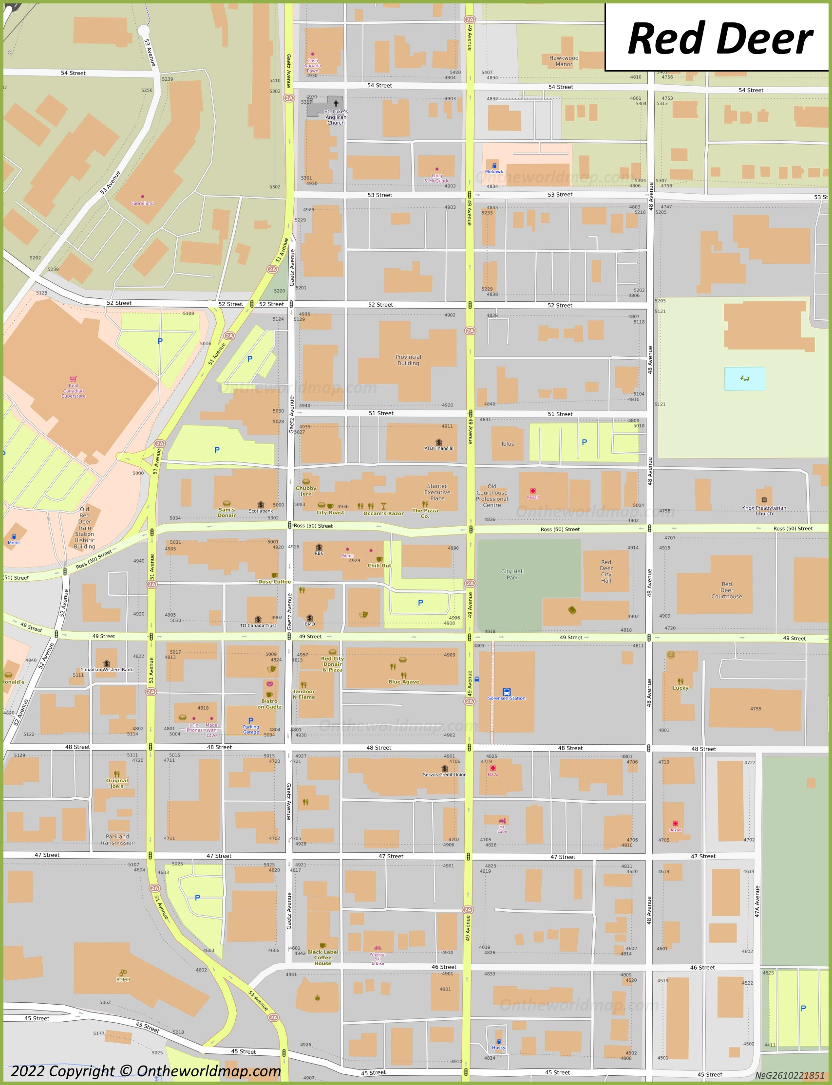 Red Deer Map | Alberta, Canada | Detailed Maps Of Red Deer throughout Printable Map of Red Deer Area