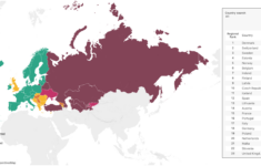 Regions: Europe And Central Asia - Global Expression Report 2025 with Map of Central Asia and Europe