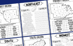 Regions Of The United States Worksheets – Kids Activity Zone within Map Of The United States Regions Printable