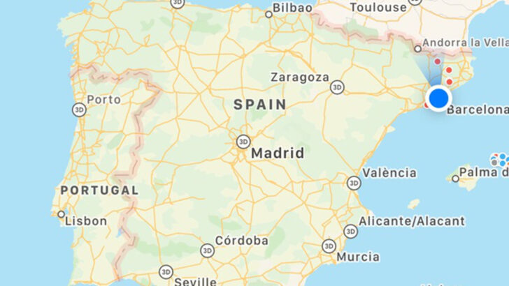 Map of Spain and Portugal Google Maps