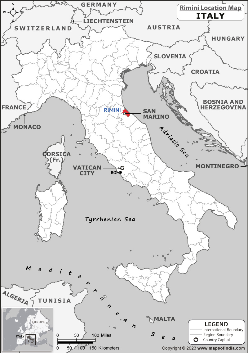 Rimini, Google Map, Italy | Google Map Of Rimini Satellite View with Map of Rimini Region Italy