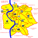 Rioni Of Rome   Wikipedia With Map Of Rome Italy Neighborhoods