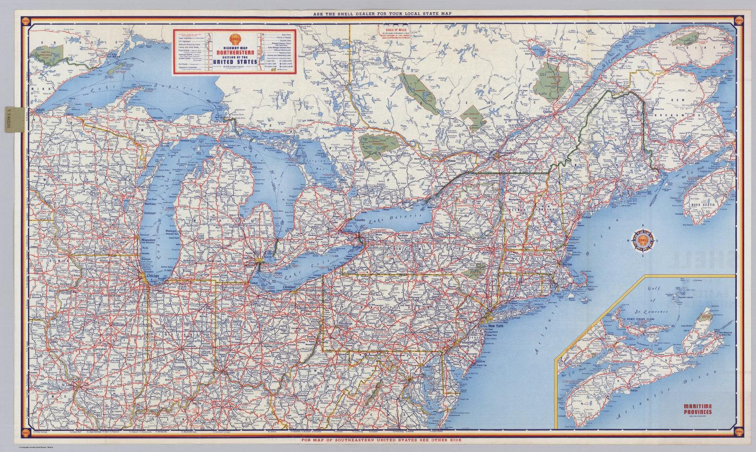 Road Map Of Northeast Us - Road Map Northeast Us (Northern America in Printable Map of Northeastern United States