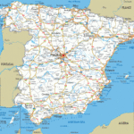 Road Map Of Spain Â€“ Complete Highway, Route & City Connection Regarding Free Road Map Of Spain And Portugal