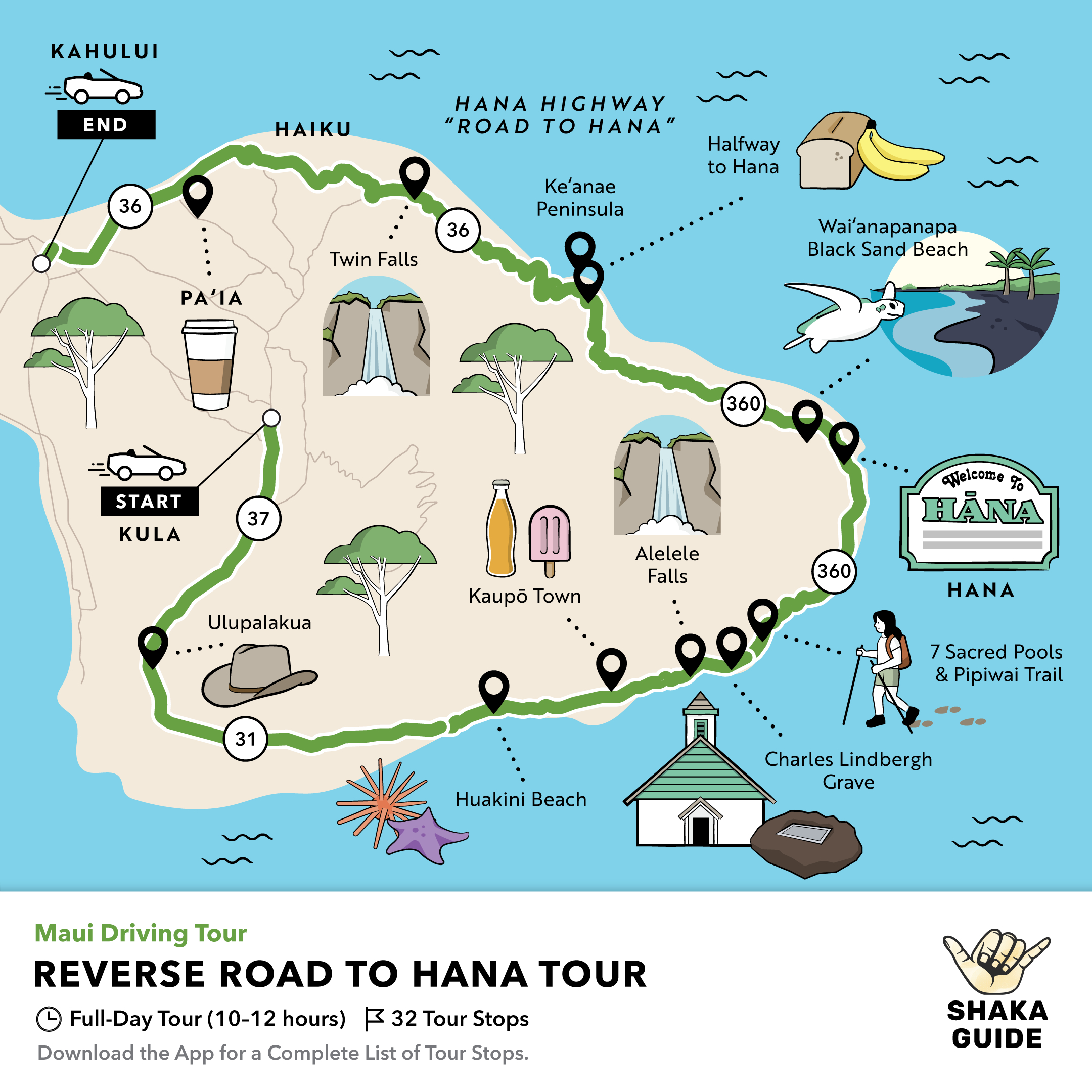 road to hana maps stops points of interest alternate routes with regard to printable road to hana map with mile markers Road To Hana Maps - Stops, Points Of Interest + Alternate Routes with regard to Printable Road to Hana Map with Mile Markers
