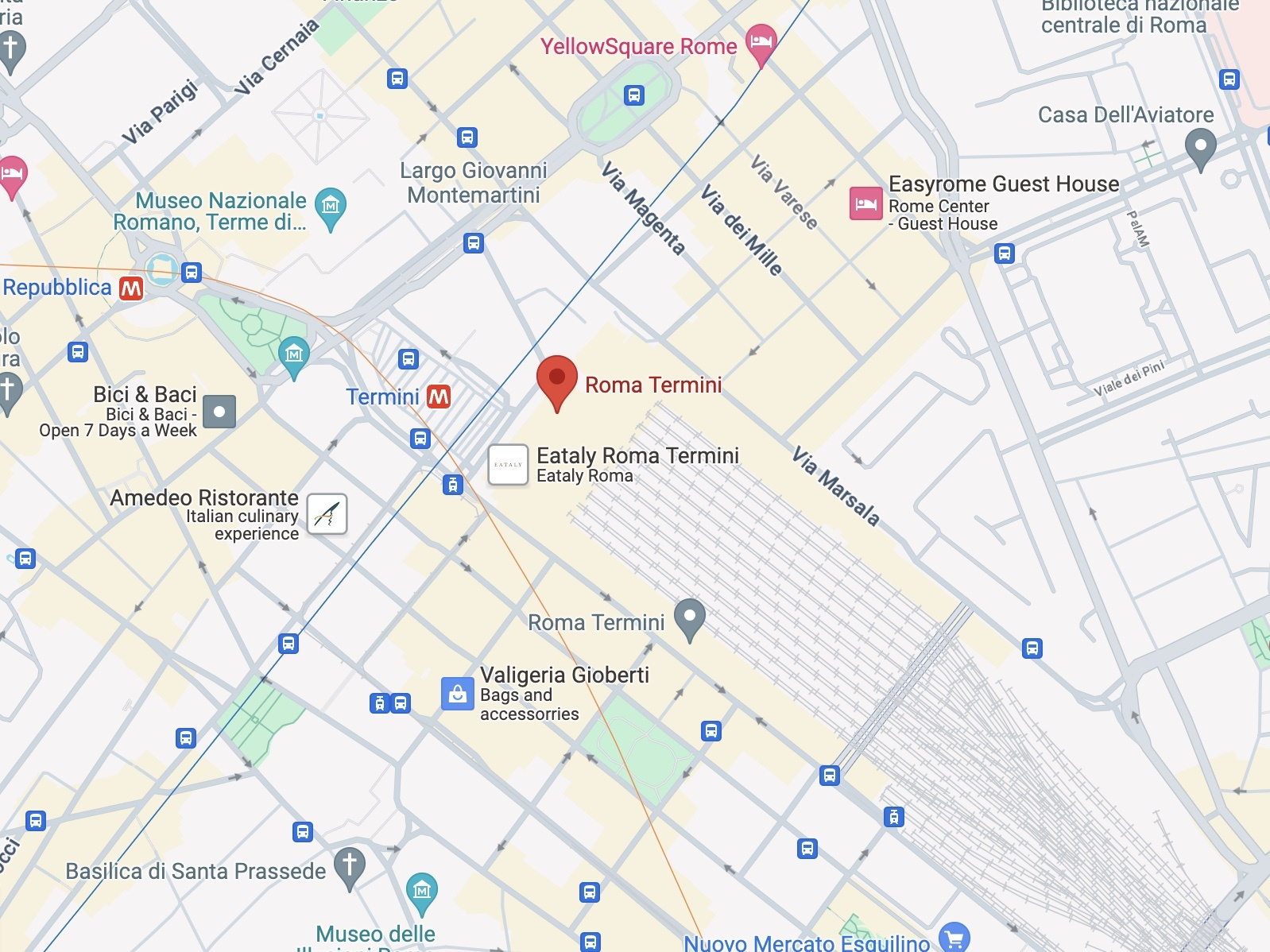 Roma Termini Train Station - Italy Railway with regard to Map Of Termini Station Rome Italy