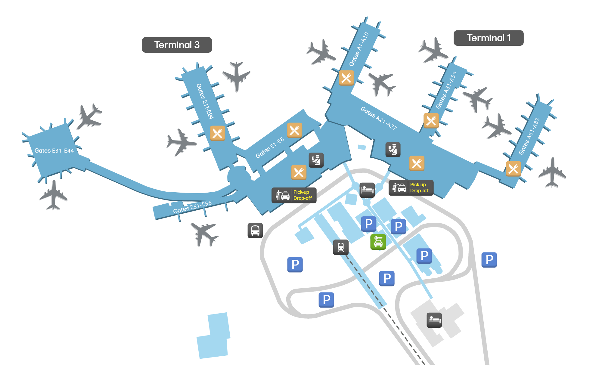 Rome Fiumicino Airport (Fco) – Terminal Map | Airportmaps throughout Map Of Fiumicino Airport Rome Italy