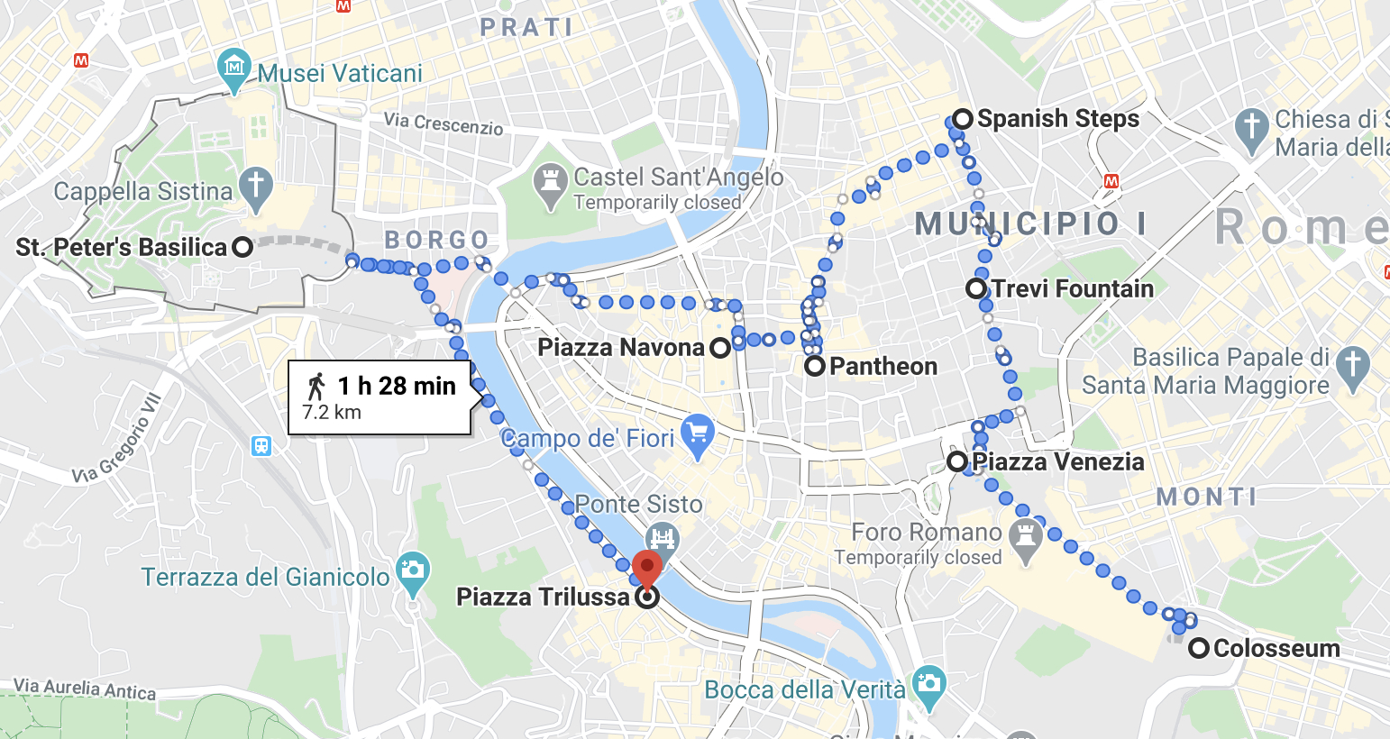 Rome In A Day: Ultimate Self-Guided Walking Tour Of Rome for Walking Map Of Rome Italy