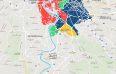 Rome Neighborhood Map within Map of Rome Italy Neighborhoods