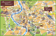 Rome Sightseeing Map - Ontheworldmap throughout Map of Rome Italy Attractions