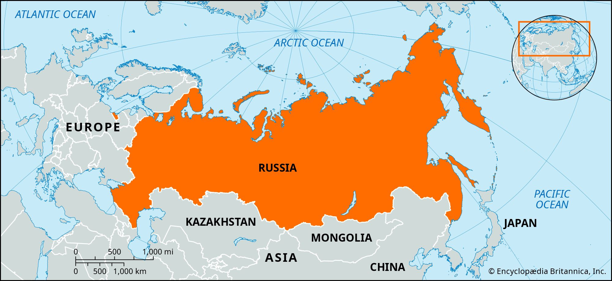 Russia | History, Flag, Population, Map, President, &amp;amp; Facts with regard to Map Of Russia And Europe And Asia