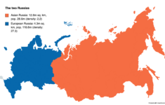 Russia Split: European Russia And Asian Russia [Oc] : R/Mapporn inside Map of Russia and Europe and Asia