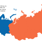 Russia Split: European Russia And Asian Russia [Oc] : R/Mapporn Intended For Map Of Russia In Europe And Asia