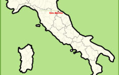 San Marino Location On The Map Of Italy - Ontheworldmap throughout Map of Italy and San Marino