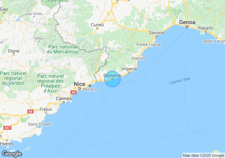 Map of San Remo Italy Map of San Remo Italy