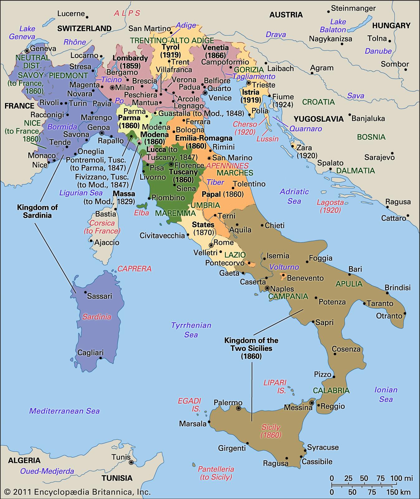 Sardinia | Italy, Map, History, People, &amp;amp; Points Of Interest pertaining to Map Of Sardinia And Italy