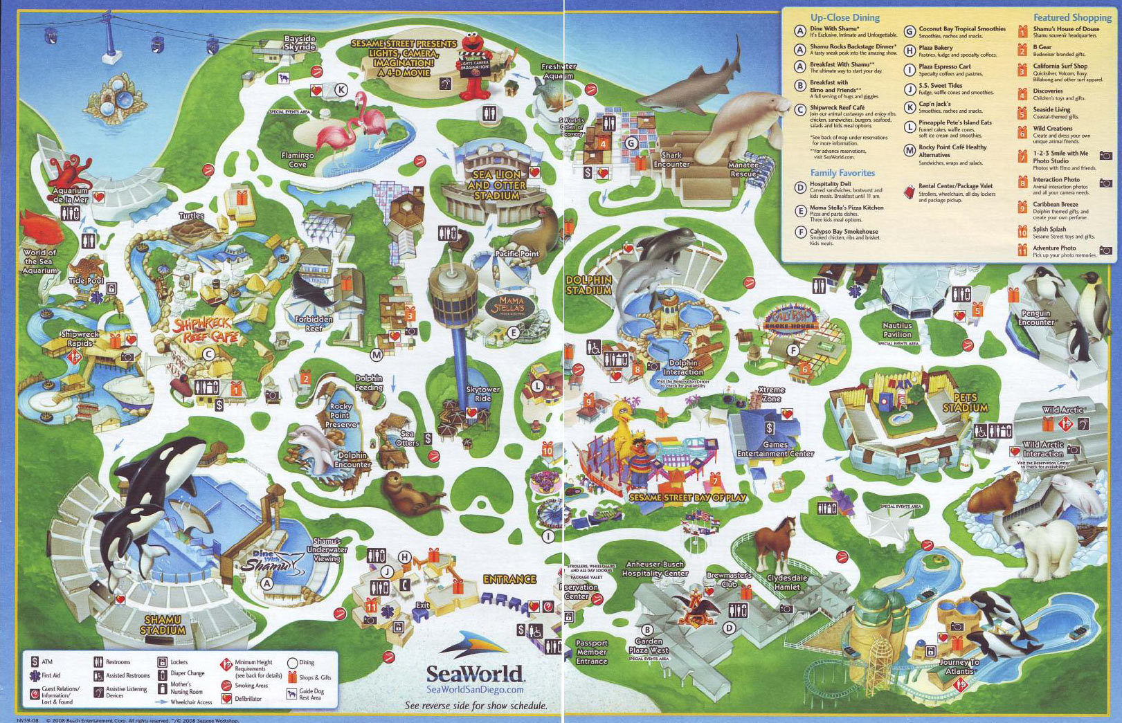 Seaworld San Diego Map And Brochure (2025 - 1965 regarding Printable Map of Seaworld San Diego