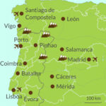 Self Drive Spain And Portugal | Cross Border Touring Holidays Inside Map Of Portugal And Spain Border