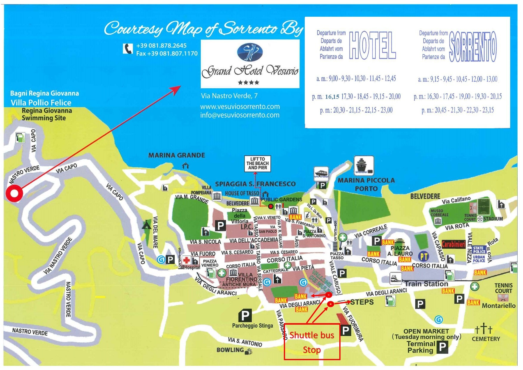 Services Grand Hotel Vesuvio Sorrento – Services And Comforts 4 intended for Map Of Hotels In Sorrento Italy