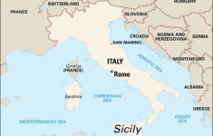 Sicily | History, Geography, &amp; People | Britannica throughout Map Of Italy And Sicily
