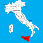 Sicily Italy Province Map Royalty Free Vector Image Intended For Map Of Italy And Sicily
