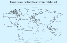 Simple Blank Map Of Continents And Oceans To Label Ppt with Printable Blank Continents and Oceans Map