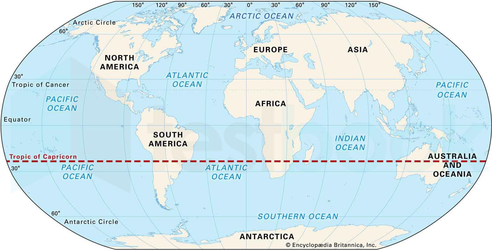 solved which is the only continent through which the tropic of canc with map of north and south america with equator