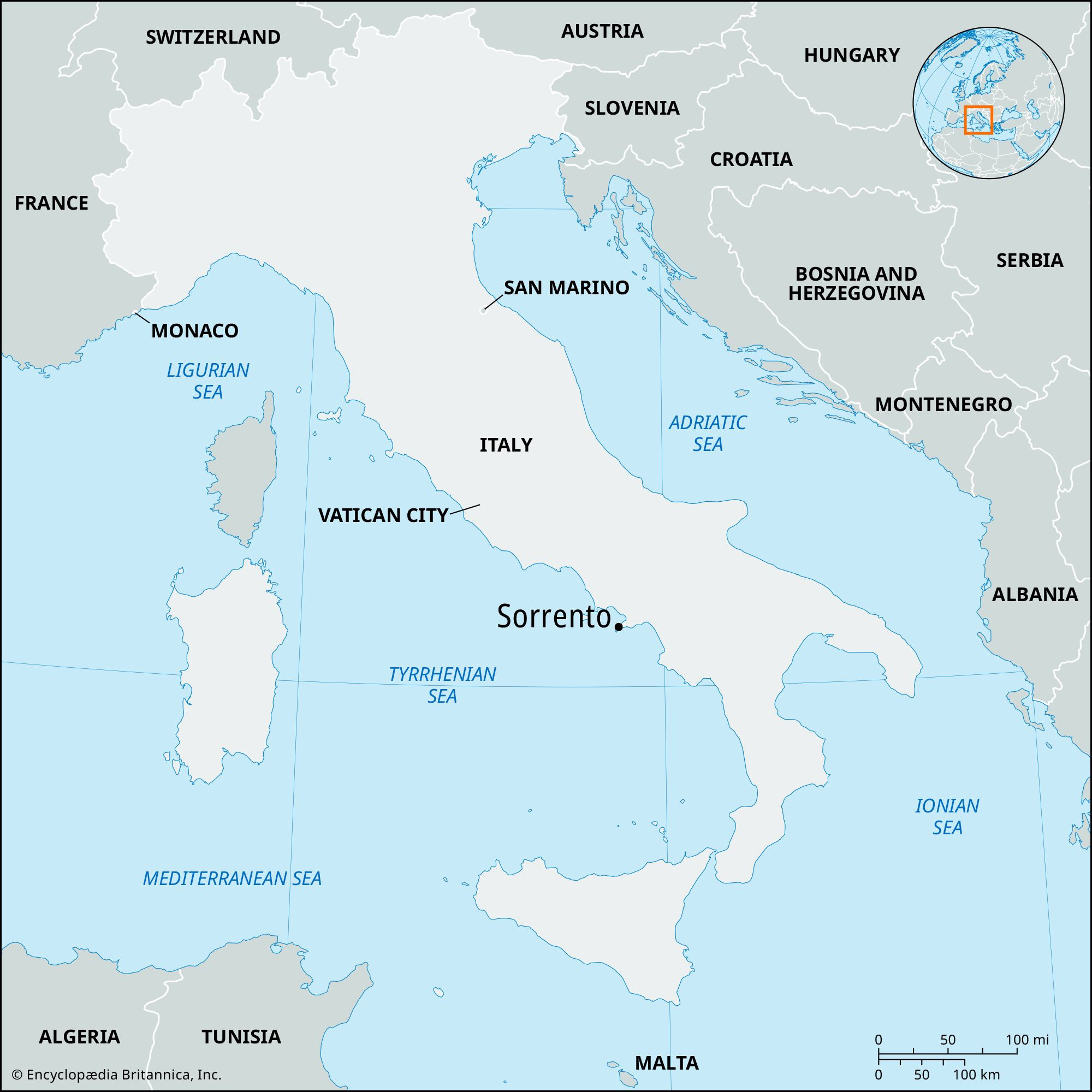 sorrento italy map history britannica for sorrento on a map of italy Sorrento | Italy, Map, & History | Britannica for Sorrento On A Map Of Italy