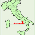 Sorrento Location On The Italy Map   Ontheworldmap Regarding Sorrento On A Map Of Italy