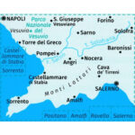 Sorrento Peninsula, Amalfi Coast, Vesuvius, Pompeii, Salerno Within Sorrento On A Map Of Italy