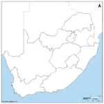 South Africa Blank Map – Outline Map Of South Africa [Pdf] Regarding Blank Map Of South Africa Printable