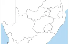 South Africa Blank Map – Outline Map Of South Africa [Pdf] regarding Blank Map Of South Africa Printable