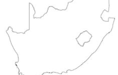 South Africa Outline Map, South Africa Blank Map inside Blank Map of South Africa Printable