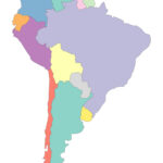 South America Blank Map And Country Outlines   Gis Geography With Map Of North And South America Without Names