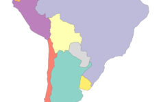 South America Blank Map And Country Outlines - Gis Geography with Map Of North And South America Without Names