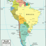 South America Map And Satellite Image With Google Map Of North And South America
