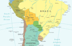 South America Map | Mappr intended for Labeled Map of North and South America
