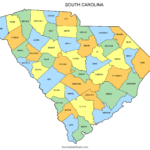 South Carolina County Map (Printable State Map With County Lines Pertaining To Free Printable Map Of South Carolina