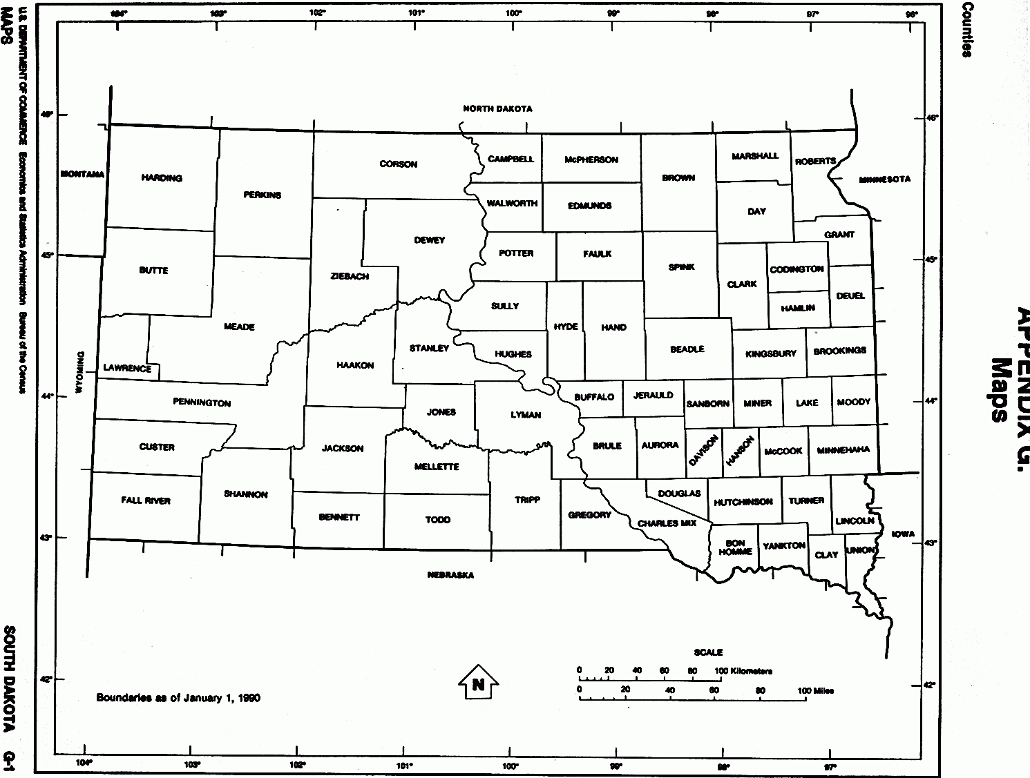 South Dakota Maps - Perry-Castañeda Map Collection - Ut Library Online in Free Printable Map of South Dakota