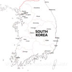 South Korea Maps Intended For Free Printable Map Of South Korea